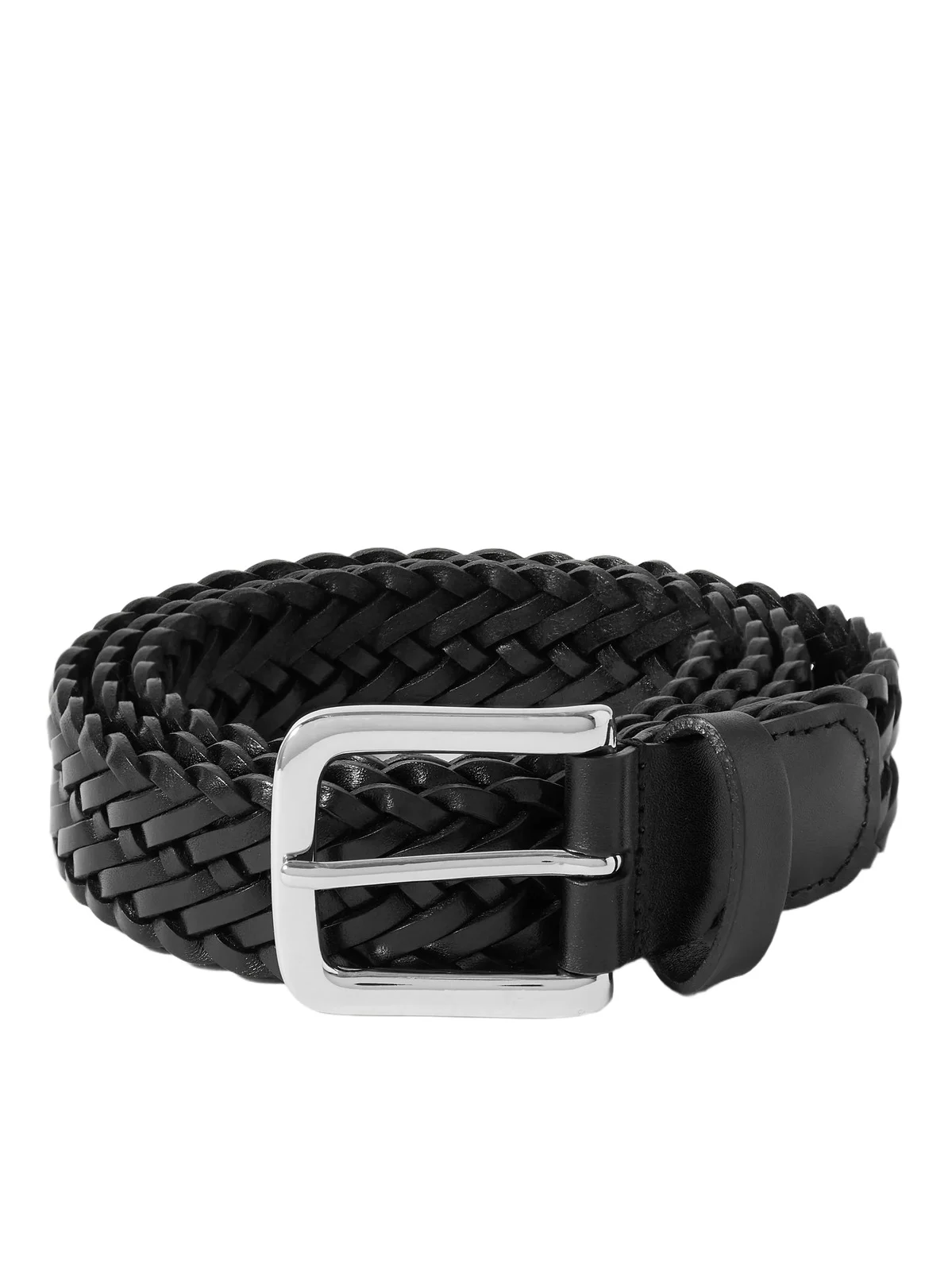 Anderson's 3cm Woven Leather Belt - Men