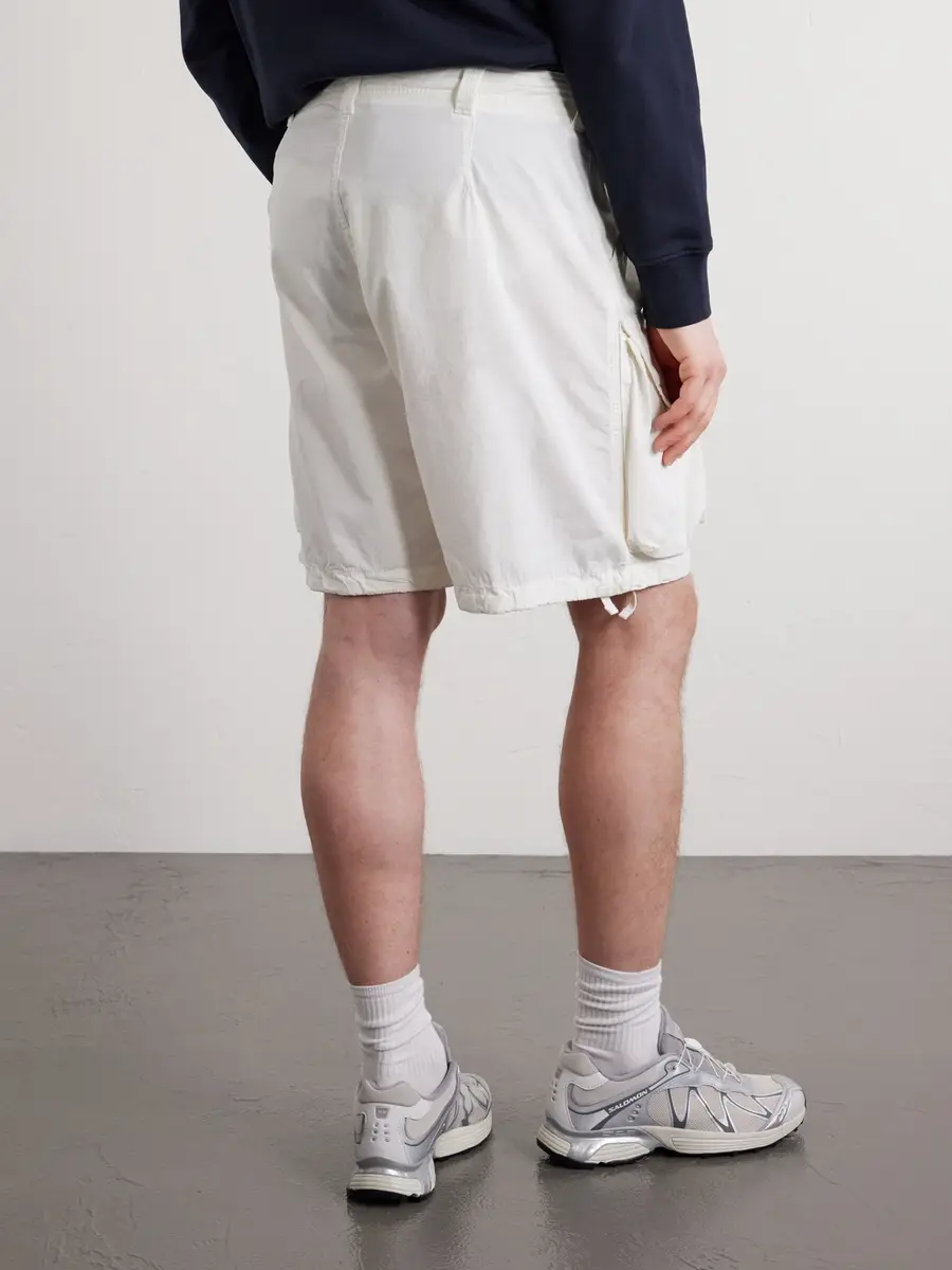 Stone Island Straight-Leg Camouflage-Print Ripstop Cotton-Blend Shorts - Men | Thumbnail 4