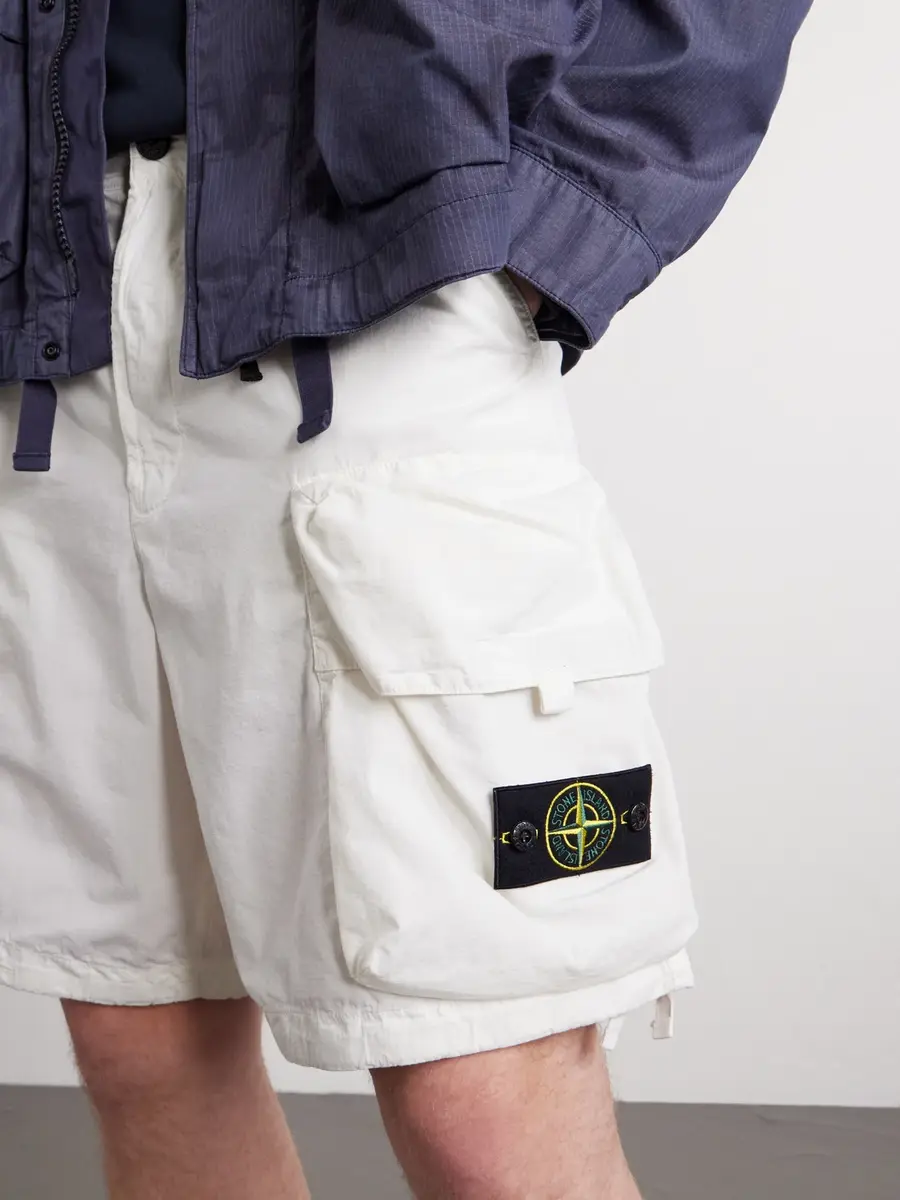 Stone Island Straight-Leg Camouflage-Print Ripstop Cotton-Blend Shorts - Men | Thumbnail 5