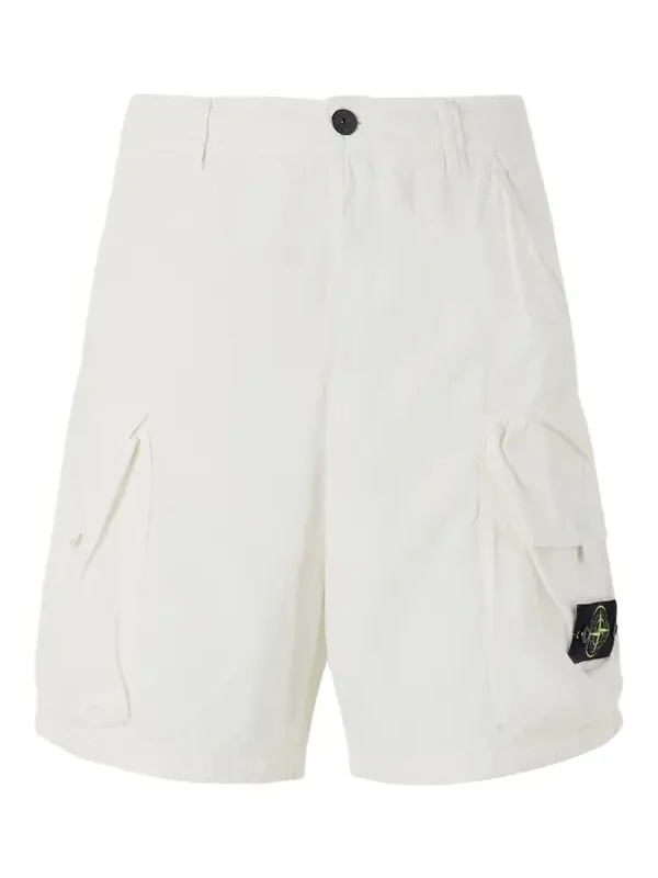 Stone Island Straight-Leg Camouflage-Print Ripstop Cotton-Blend Shorts - Men