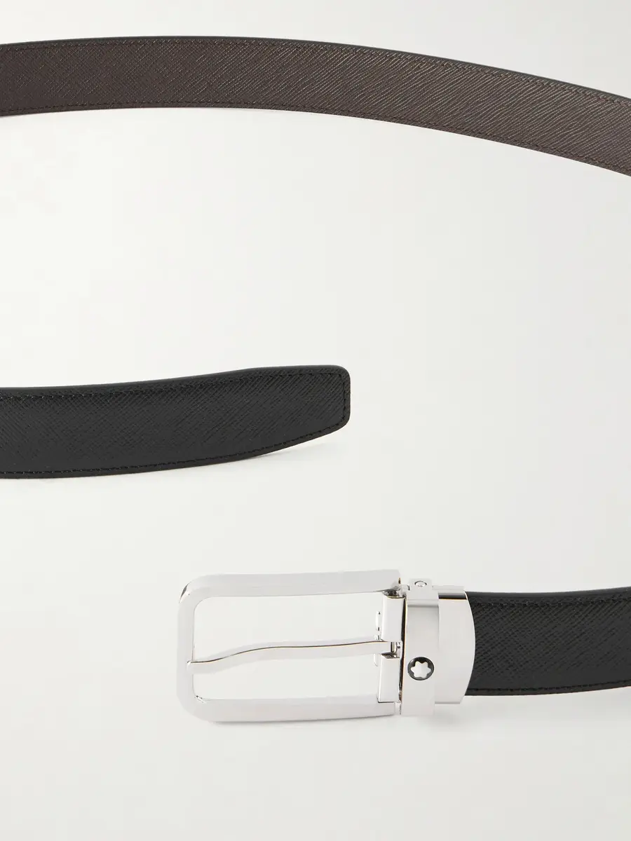 Montblanc 3cm Leather Belt - Men | Thumbnail 3