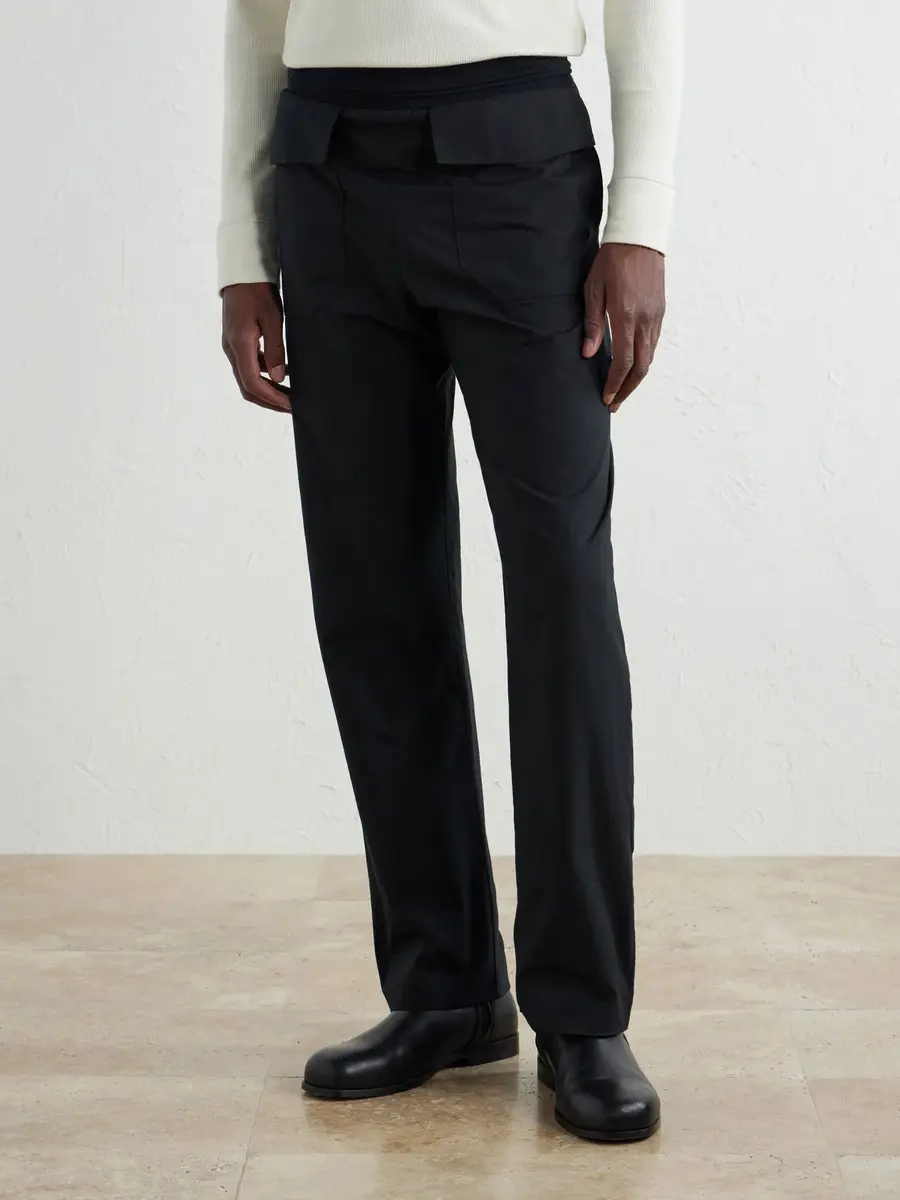 ADON Wide-Leg Cotton-Blend Sweatpants - Men | Thumbnail 3