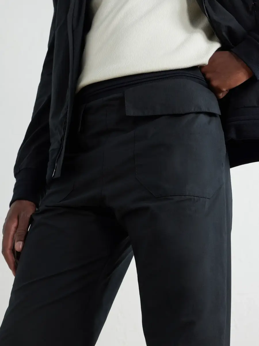 ADON Wide-Leg Cotton-Blend Sweatpants - Men | Thumbnail 5