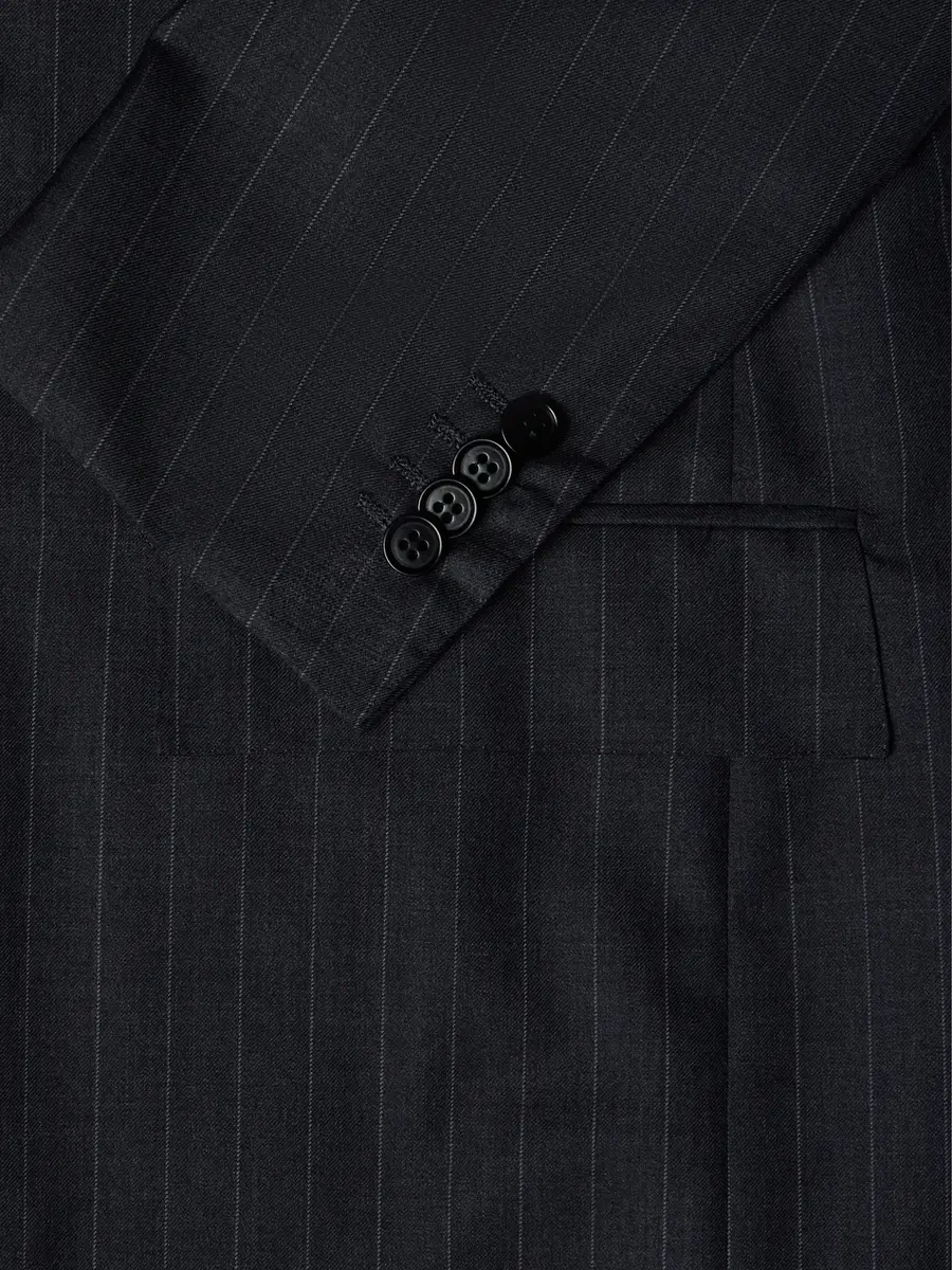 Kiton Double-Breasted Pinstriped Wool Suit Jacket - Men | Thumbnail 6 Kiton Double-Breasted Pinstriped Wool Suit Jacket - Men | Thumbnail 6