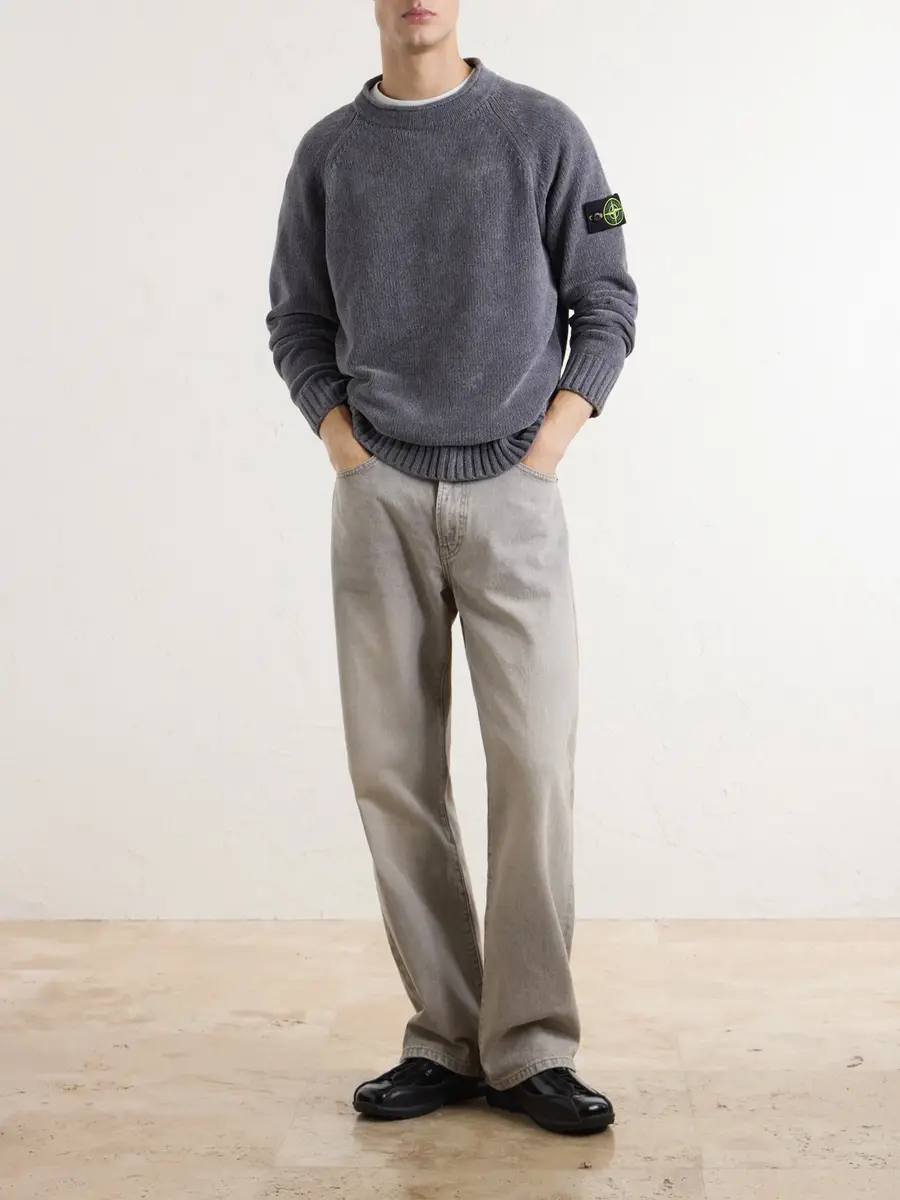 Stone Island Mouliné Cotton-Chenille Sweater - Men | Thumbnail 2