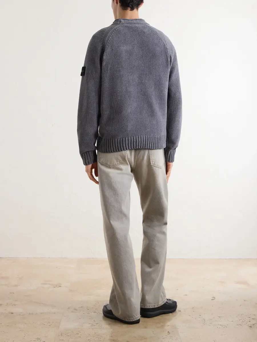 Stone Island Mouliné Cotton-Chenille Sweater - Men | Thumbnail 4