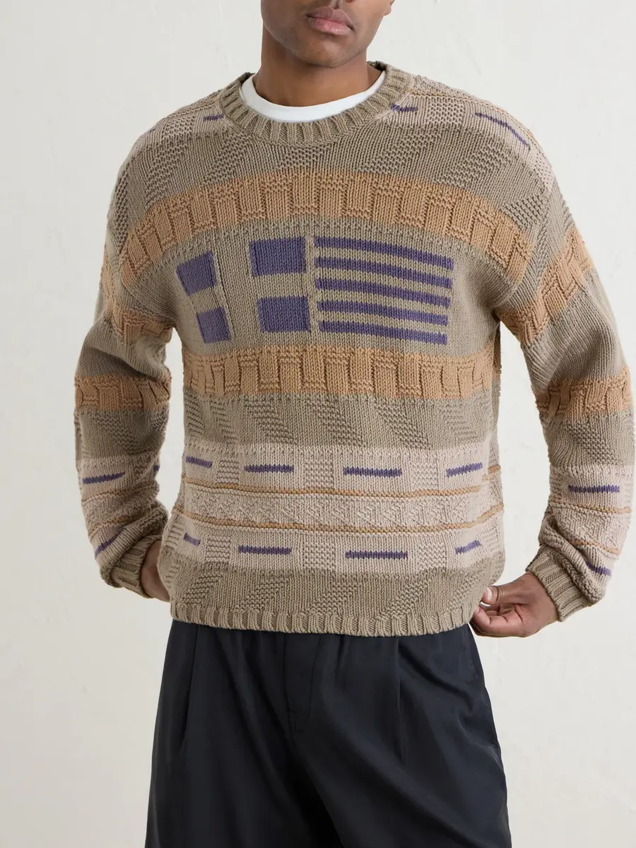 Aimé Leon Dore Knitted Cotton Sweater - Men | Thumbnail 3
