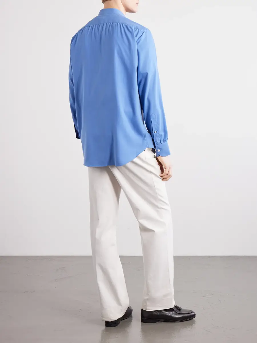 Anderson & Sheppard Silk Shirt - Men | Thumbnail 4 Anderson & Sheppard Silk Shirt - Men | Thumbnail 4
