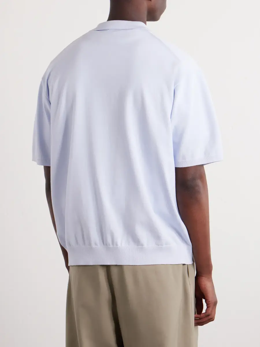ATON Knitted Polo Shirt - Men | Thumbnail 4