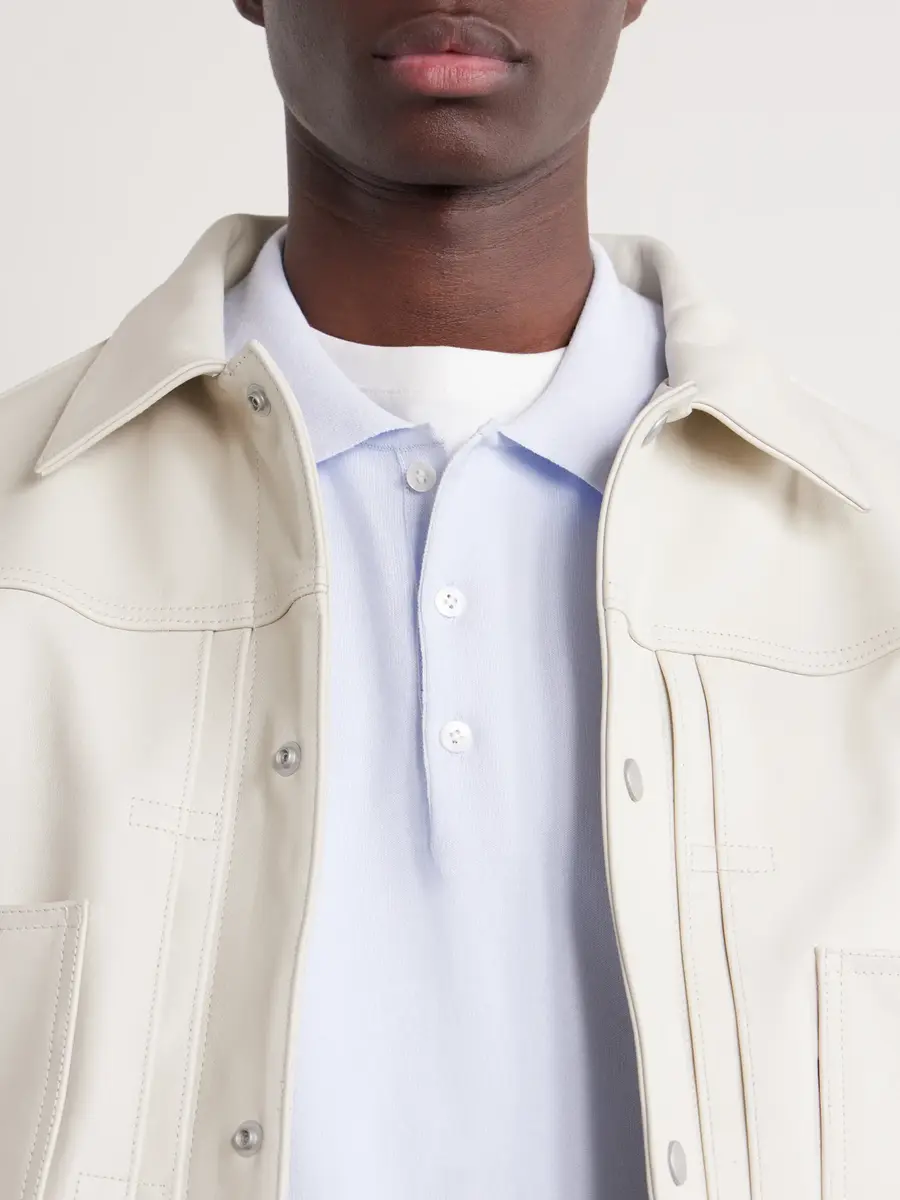 ATON Knitted Polo Shirt - Men | Thumbnail 5