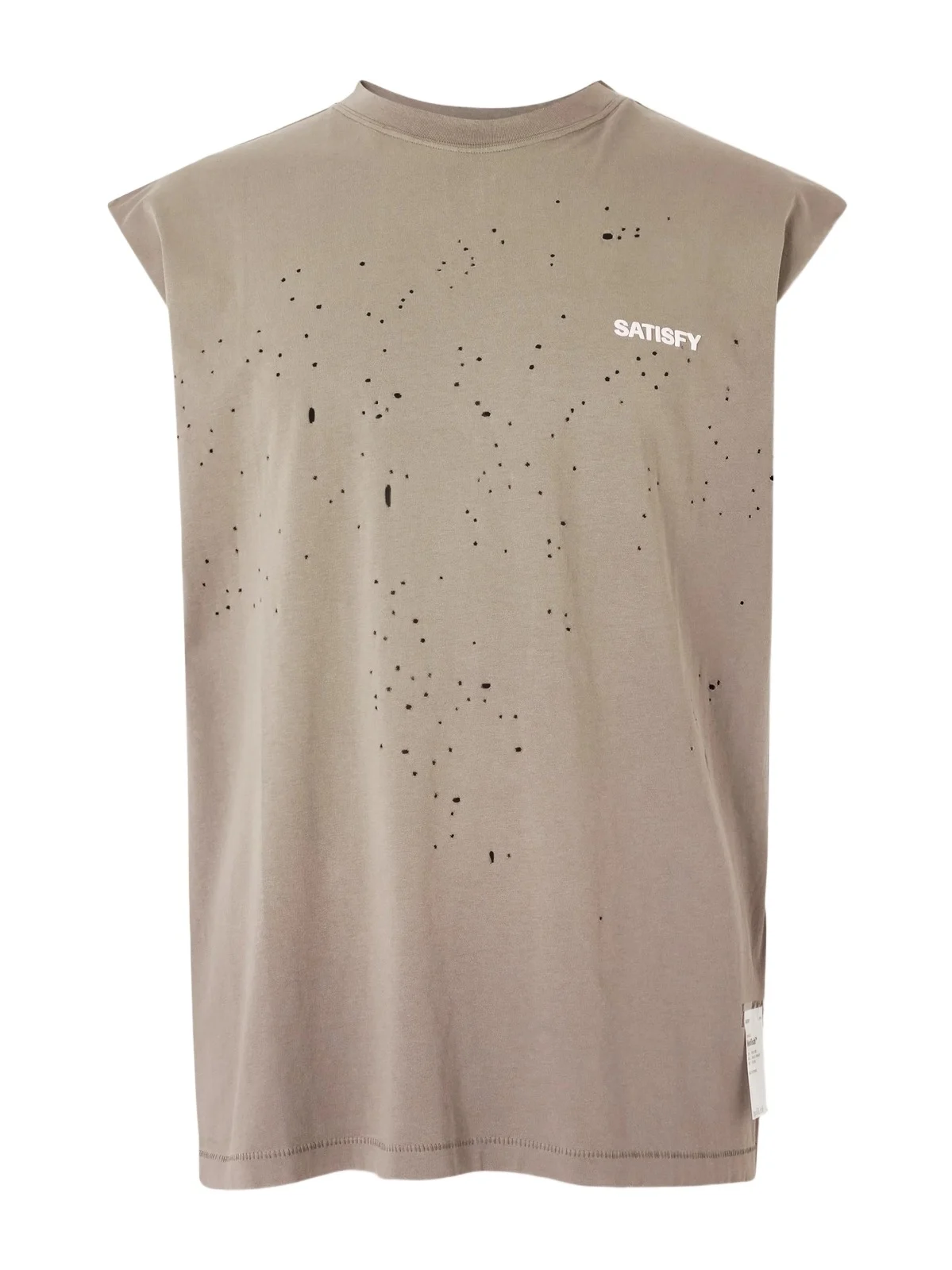 Satisfy Distressed Logo-Print MothTech™ Organic Cotton-Jersey Tank Top - Men