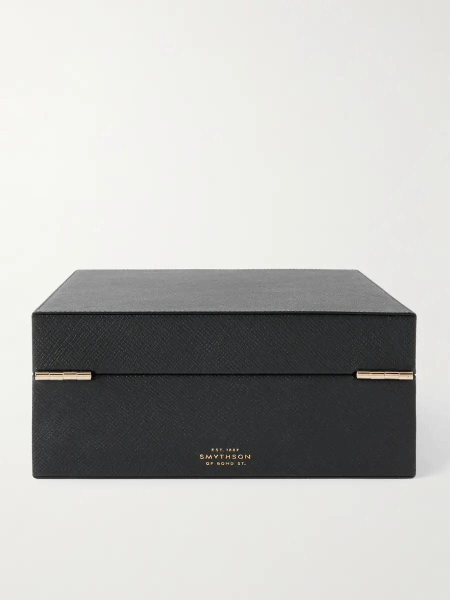 Smythson Mara Croc-Effect Leather Six-Piece Watch Box - Men | Thumbnail 3