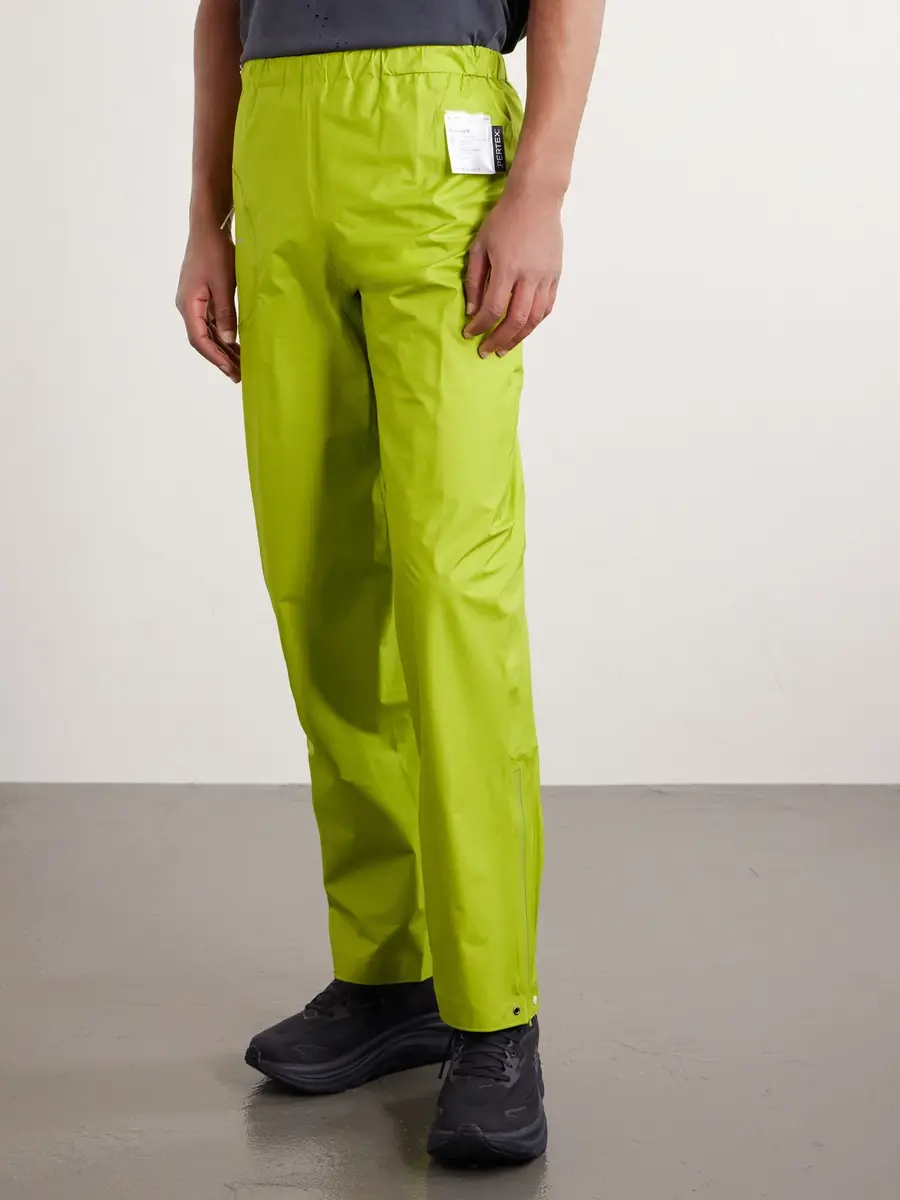 Satisfy Straight-Leg Pertex® 3L Rain Logo-Appliquéd Recycled-Ripstop Trousers - Men | Thumbnail 3