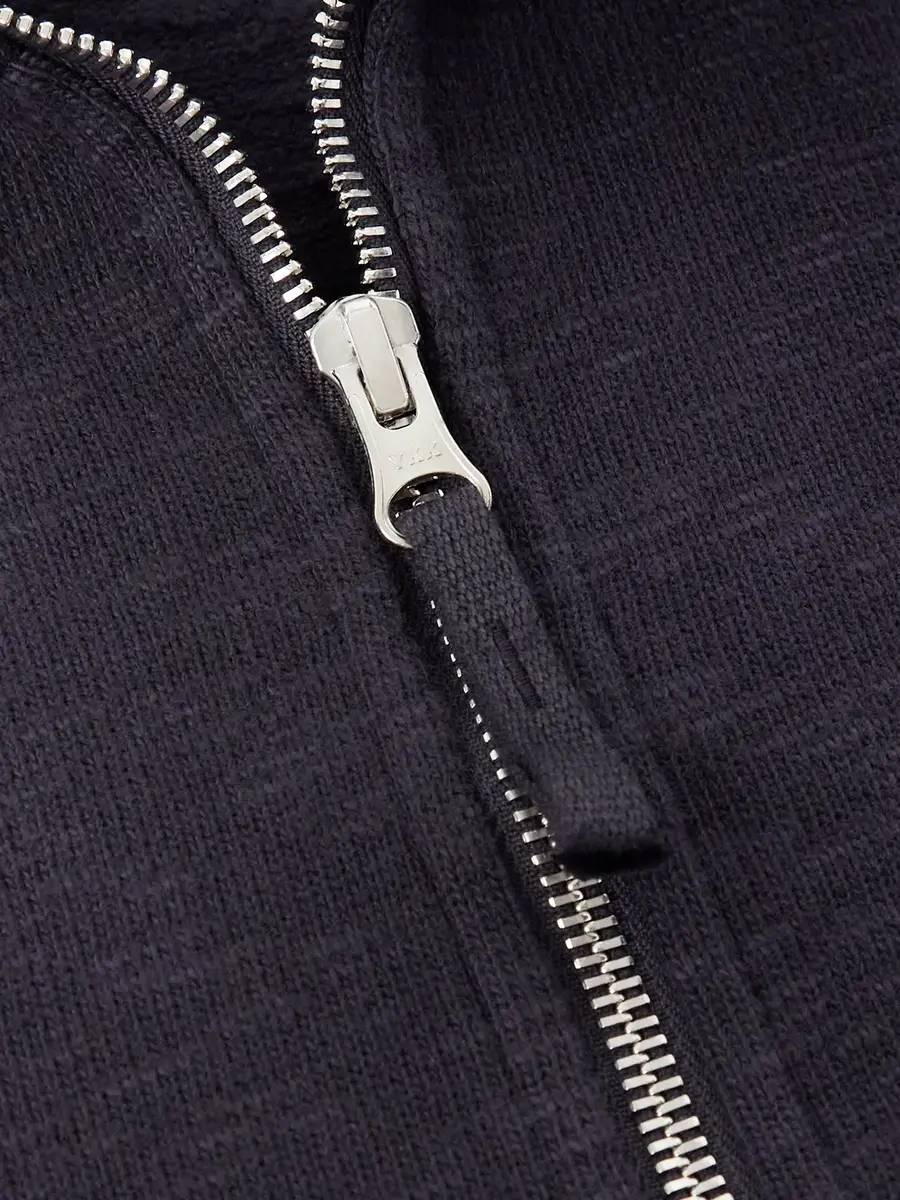 Stone Island Logo-Appliquéd Cotton Zip-Up Sweatshirt - Men | Thumbnail 4
