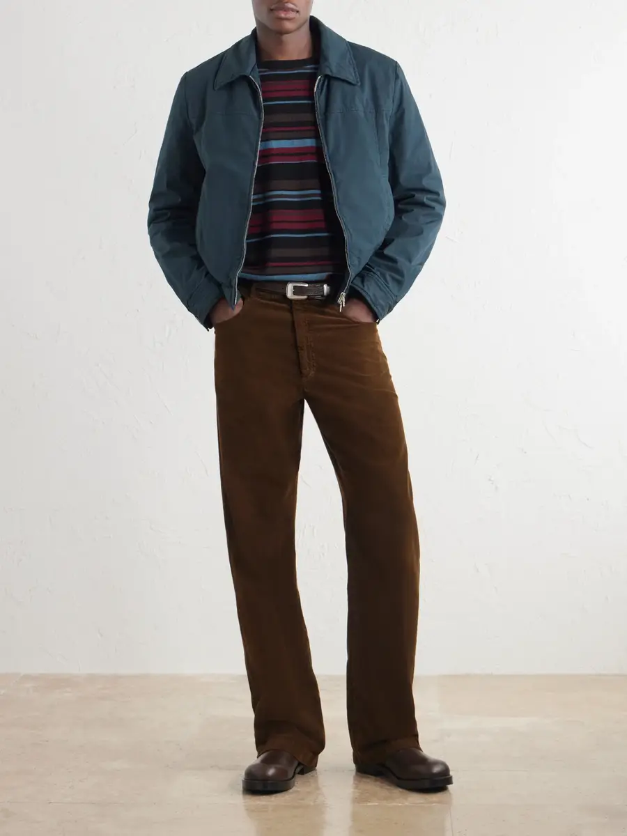 Dries Van Noten Straight-Leg Cotton-Corduroy Trousers - Men | Thumbnail 2