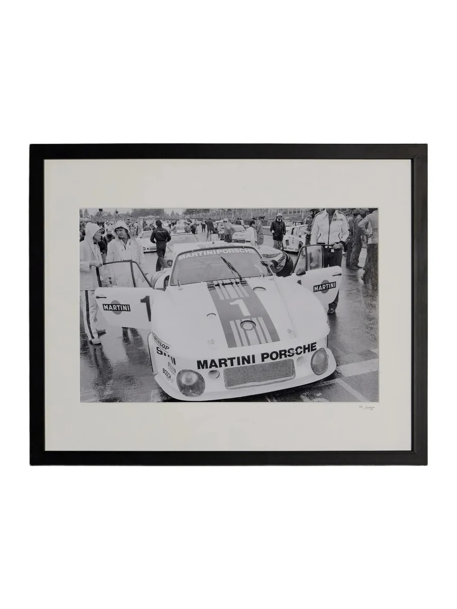 Sonic Editions Framed 1977 Martini Porsche Print, 50" x 40" - Men