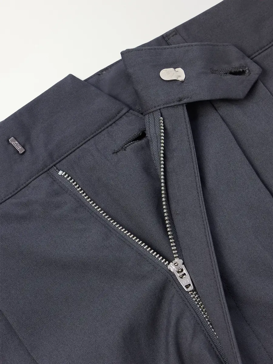 Monitaly Wide-Leg Pleated Cotton Shorts - Men | Thumbnail 6 Monitaly Wide-Leg Pleated Cotton Shorts - Men | Thumbnail 6