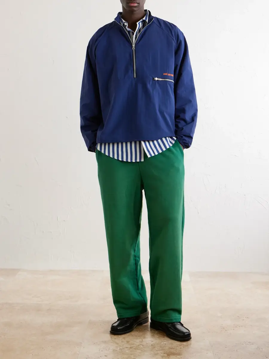 Aimé Leon Dore Straight-Leg Logo-Appliquéd Cotton-Jersey Sweatpants - Men | Thumbnail 2