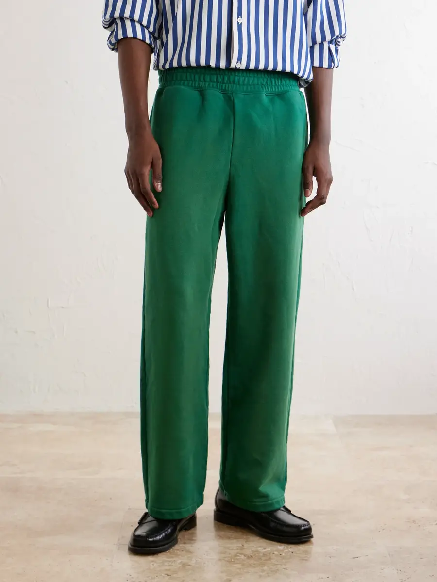 Aimé Leon Dore Straight-Leg Logo-Appliquéd Cotton-Jersey Sweatpants - Men | Thumbnail 3