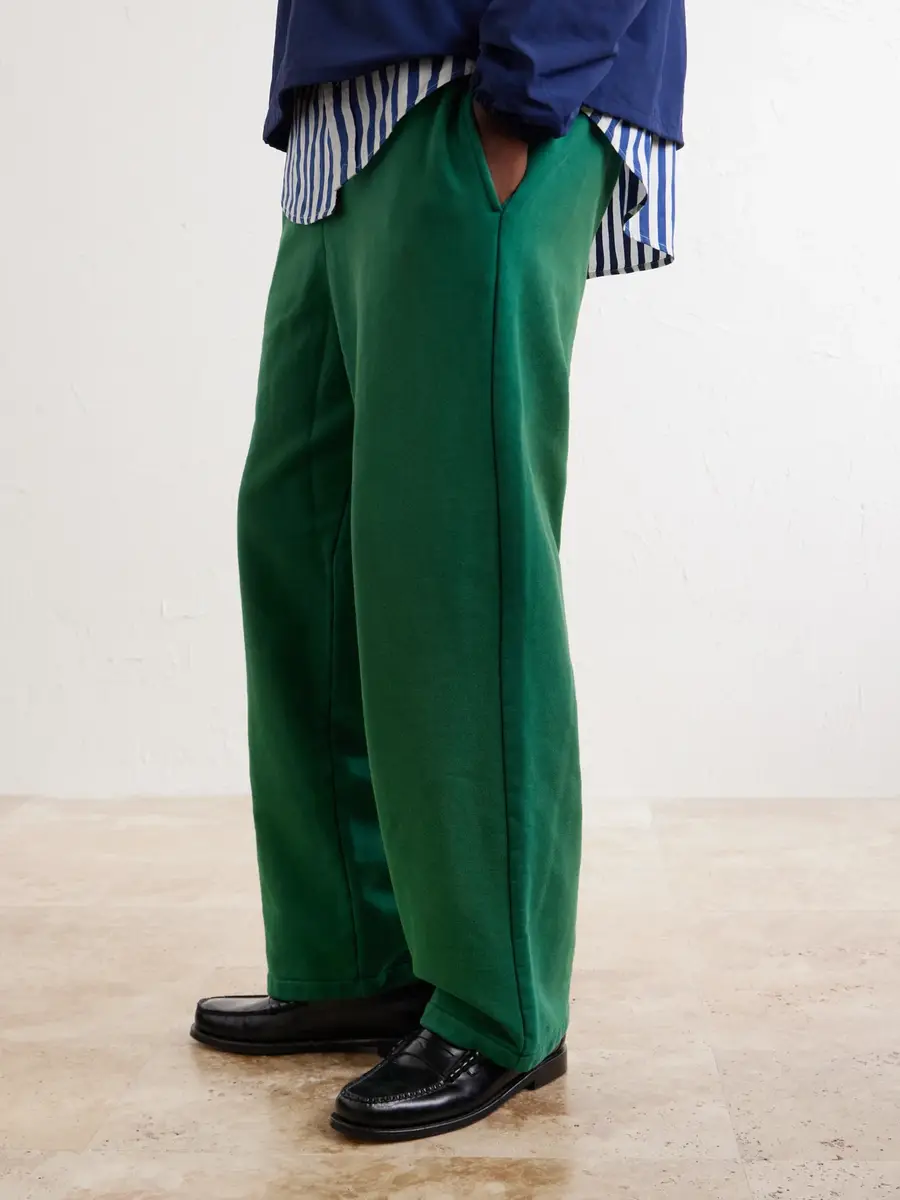 Aimé Leon Dore Straight-Leg Logo-Appliquéd Cotton-Jersey Sweatpants - Men | Thumbnail 5