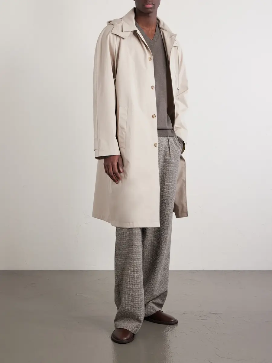 De Bonne Facture Grandad Giant Mac Cotton Coat - Men | Thumbnail 2