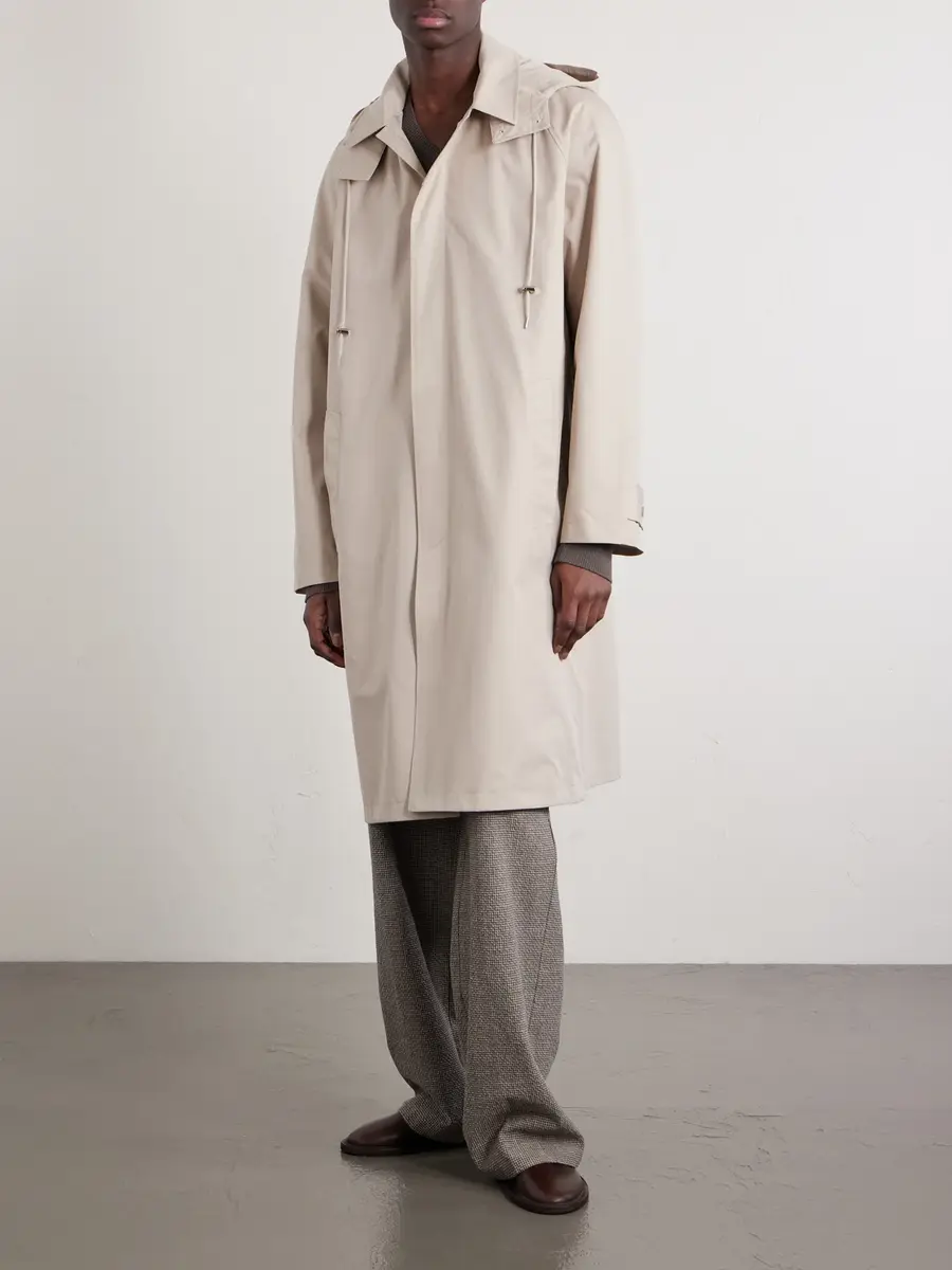 De Bonne Facture Grandad Giant Mac Cotton Coat - Men | Thumbnail 3