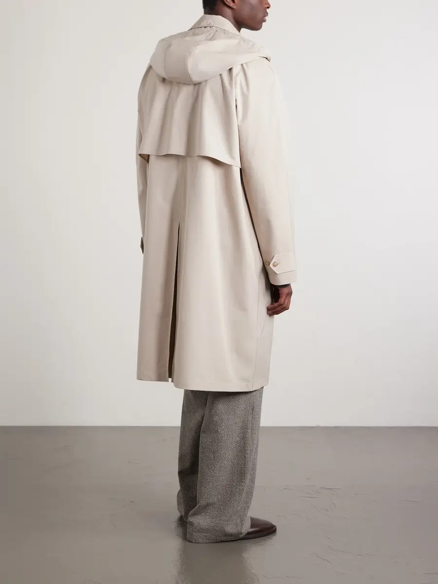De Bonne Facture Grandad Giant Mac Cotton Coat - Men | Thumbnail 4
