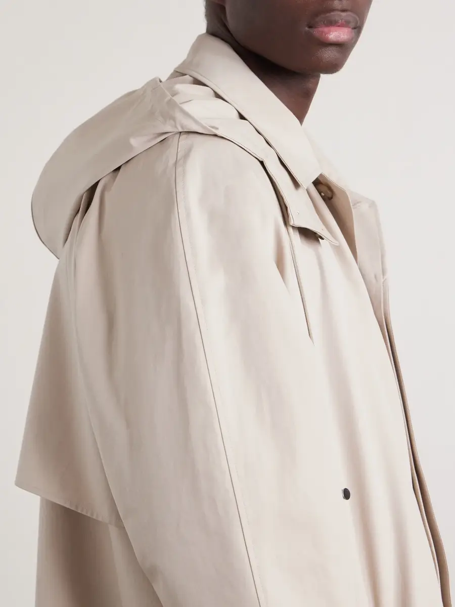 De Bonne Facture Grandad Giant Mac Cotton Coat - Men | Thumbnail 5