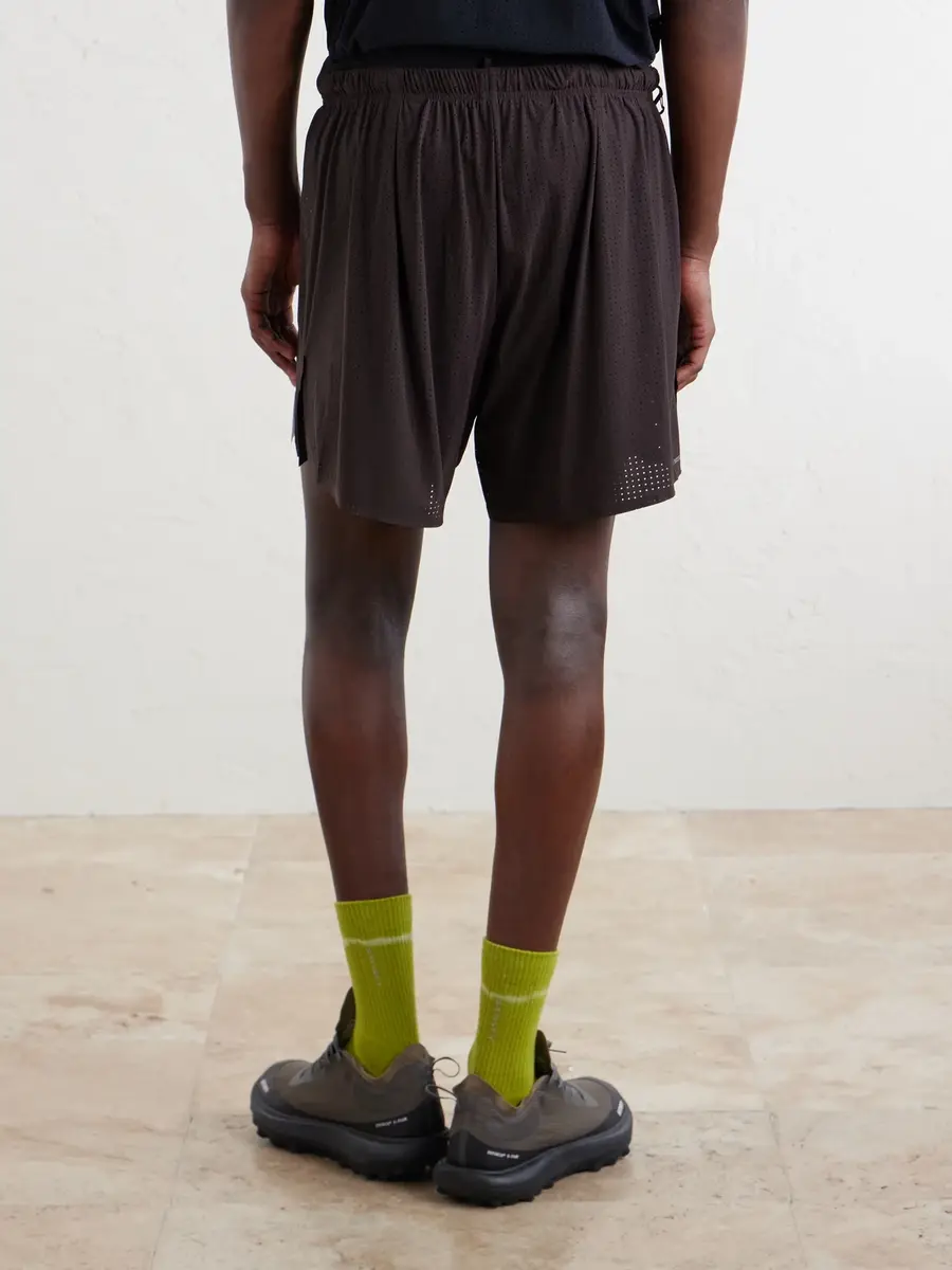 Satisfy Straight-Leg Logo-Appliqu&eacute;d 5" Space‑O&trade; Shorts - Men | Thumbnail 4