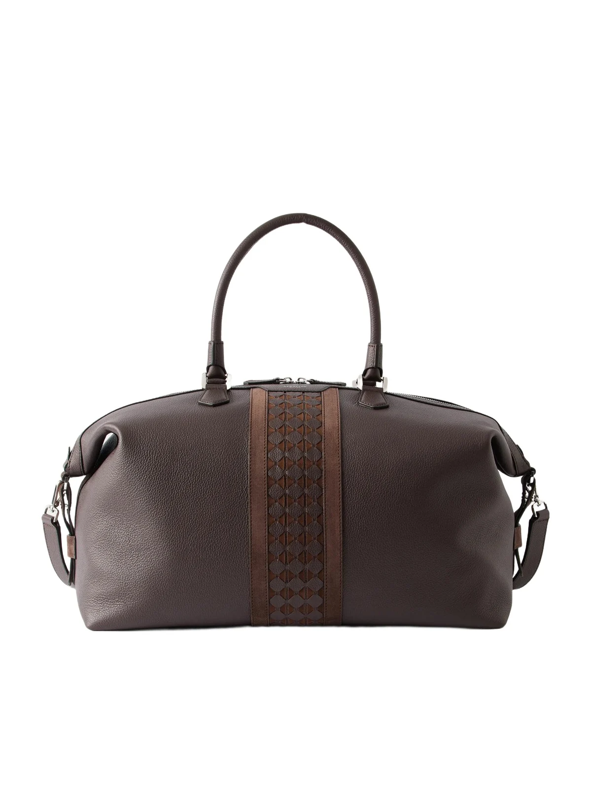Serapian Mosaico-detailed Leather Weekend Bag - Men
