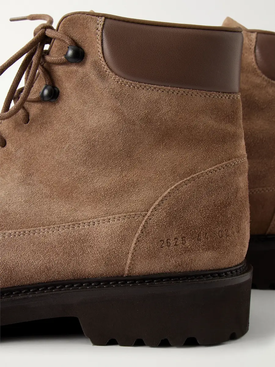 Common Projects Piuma Leather-Trimmed Suede Hiking Boots - Men | Thumbnail 5 Common Projects Piuma Leather-Trimmed Suede Hiking Boots - Men | Thumbnail 5