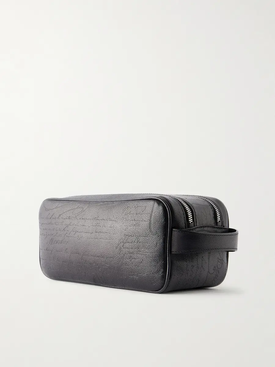 Berluti Formula 1003 Scritto Venezia Leather Wash Bag - Men | Thumbnail 2