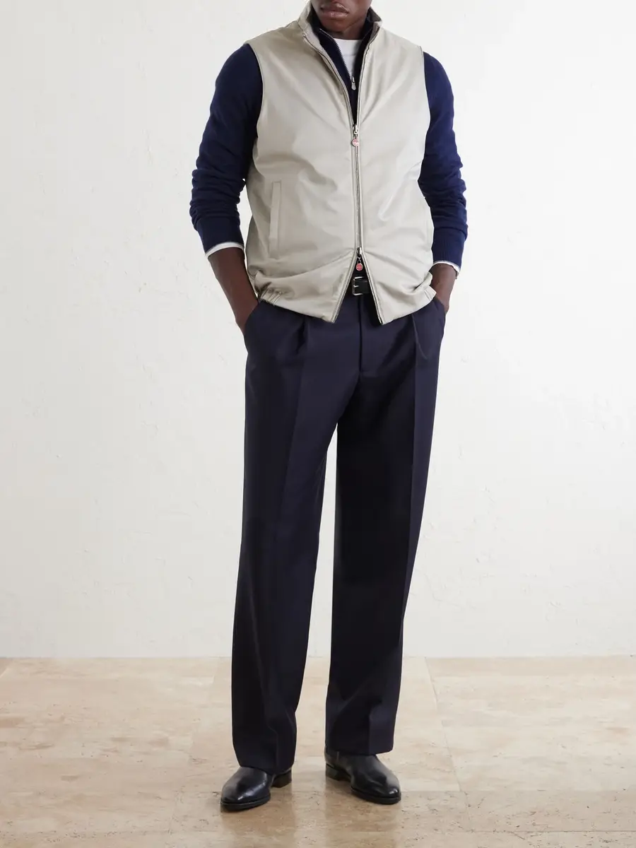 Kiton Reversible Shell Gilet - Men | Thumbnail 2 Kiton Reversible Shell Gilet - Men | Thumbnail 2