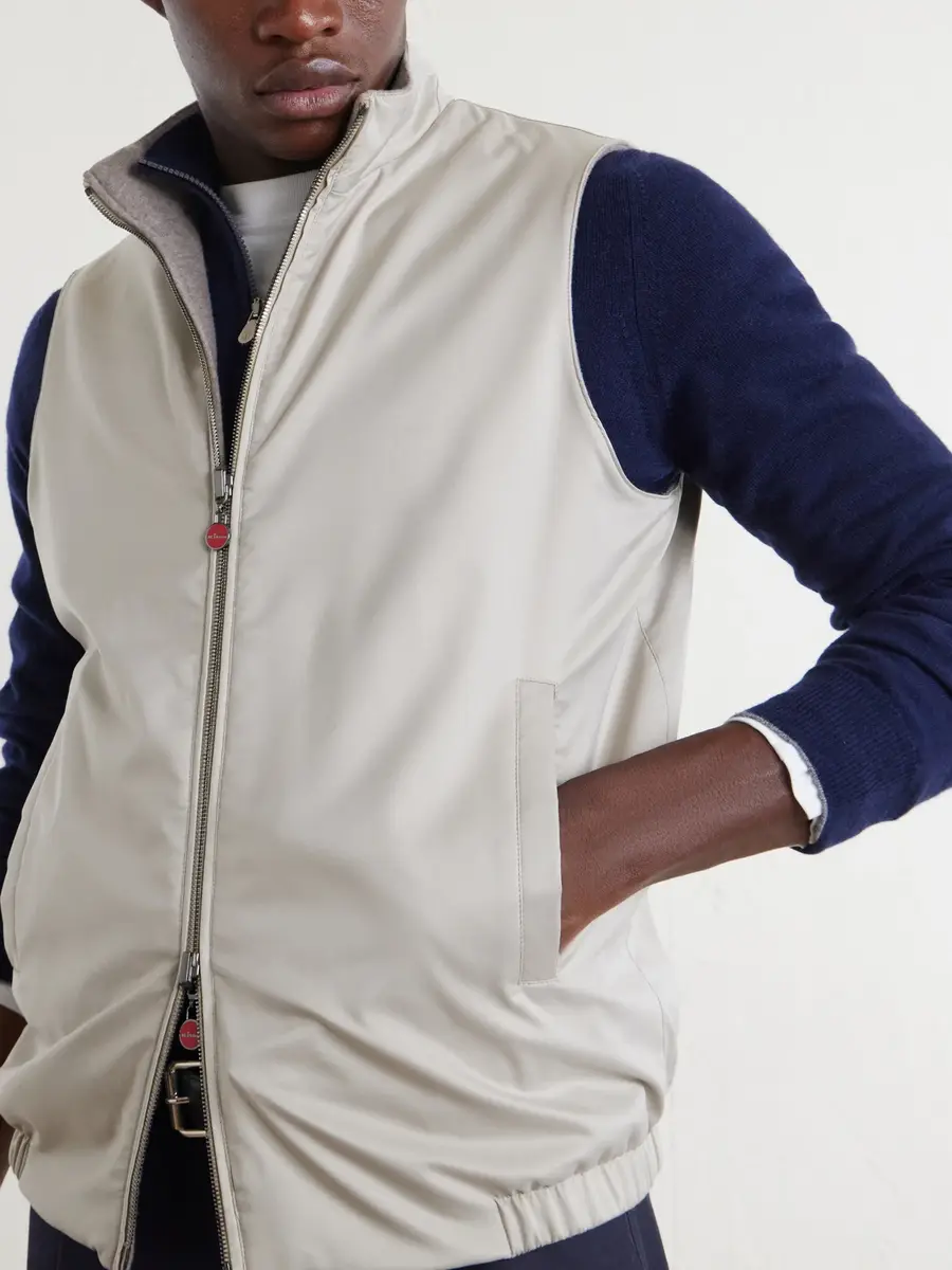 Kiton Reversible Shell Gilet - Men | Thumbnail 5 Kiton Reversible Shell Gilet - Men | Thumbnail 5