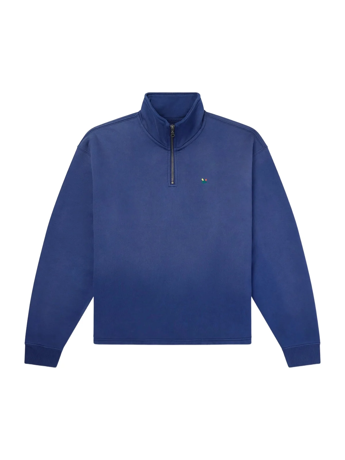Logo-Embroidered Cotton-Jersey Half-Zip Sweatshirt - Men