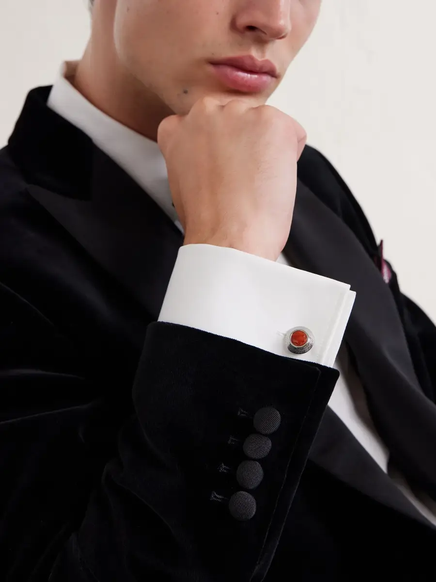 Montblanc Silver Cufflinks - Men | Thumbnail 2