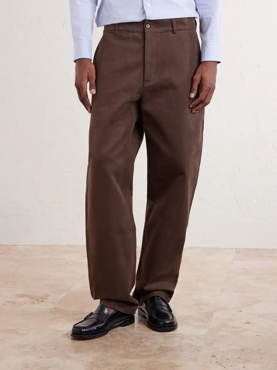 De Bonne Facture Straight-Leg Cotton-Twill Suit Trousers - Men | Thumbnail 3