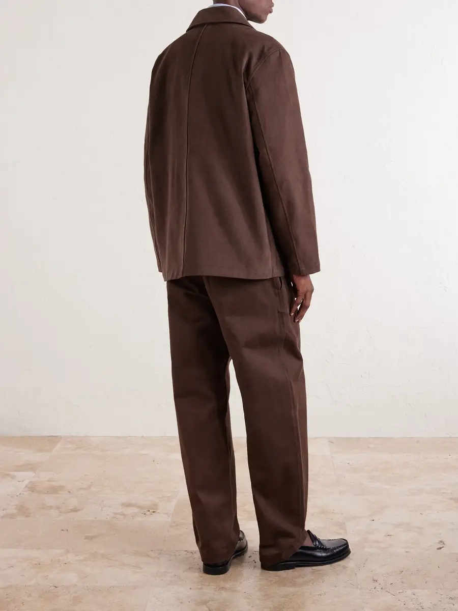 De Bonne Facture Straight-Leg Cotton-Twill Suit Trousers - Men | Thumbnail 4