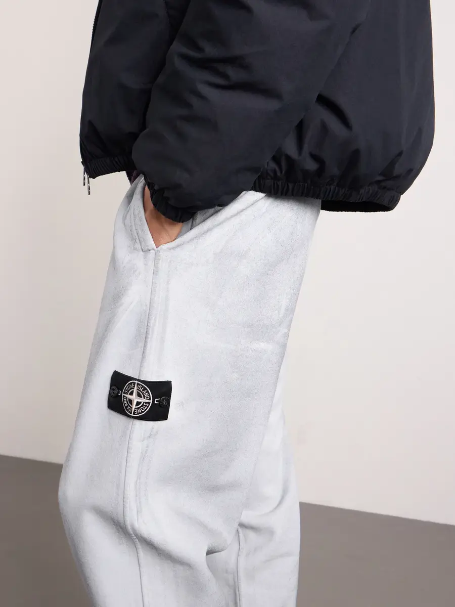 Stone Island Tapered Reflective Organic Cotton Fleece Sweatpants - Men | Thumbnail 5