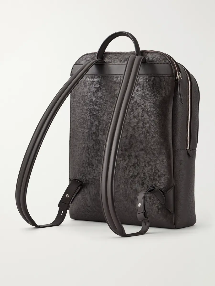 Smythson Full-Grain Leather Backpack - Men | Thumbnail 4 Smythson Full-Grain Leather Backpack - Men | Thumbnail 4