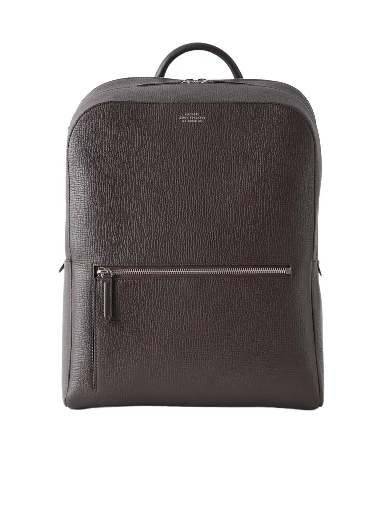 Smythson Full-Grain Leather Backpack - Men