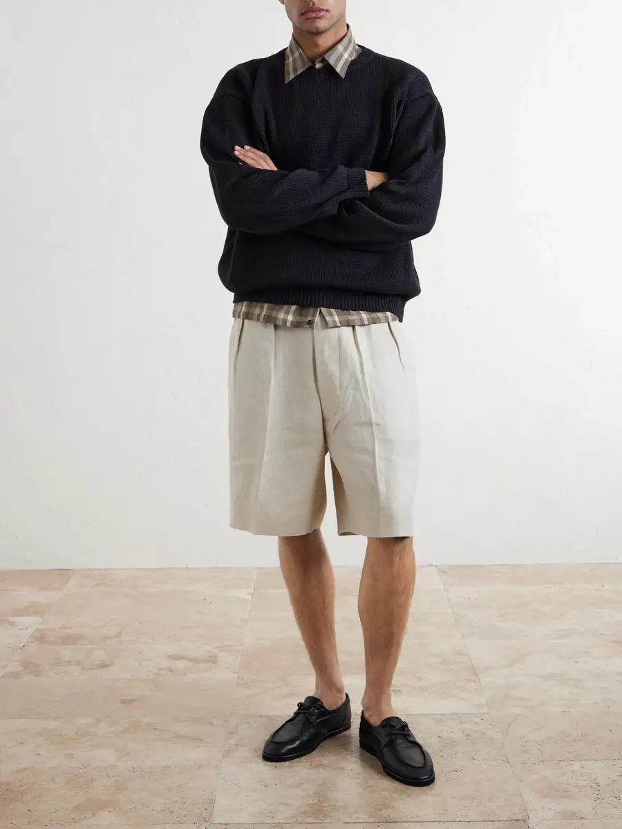 Kaptain Sunshine Cotton Sweater - Men | Thumbnail 2 Kaptain Sunshine Cotton Sweater - Men | Thumbnail 2