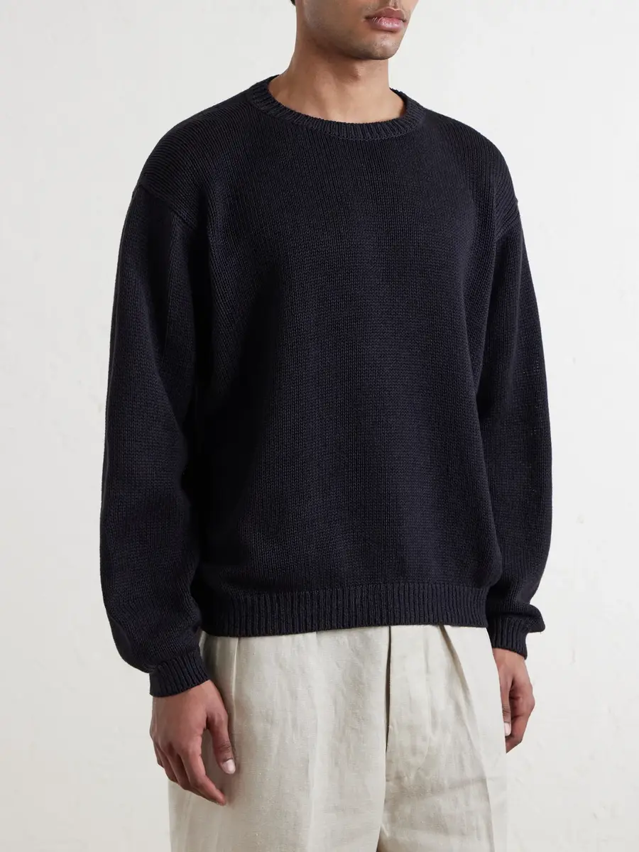 Kaptain Sunshine Cotton Sweater - Men | Thumbnail 3 Kaptain Sunshine Cotton Sweater - Men | Thumbnail 3