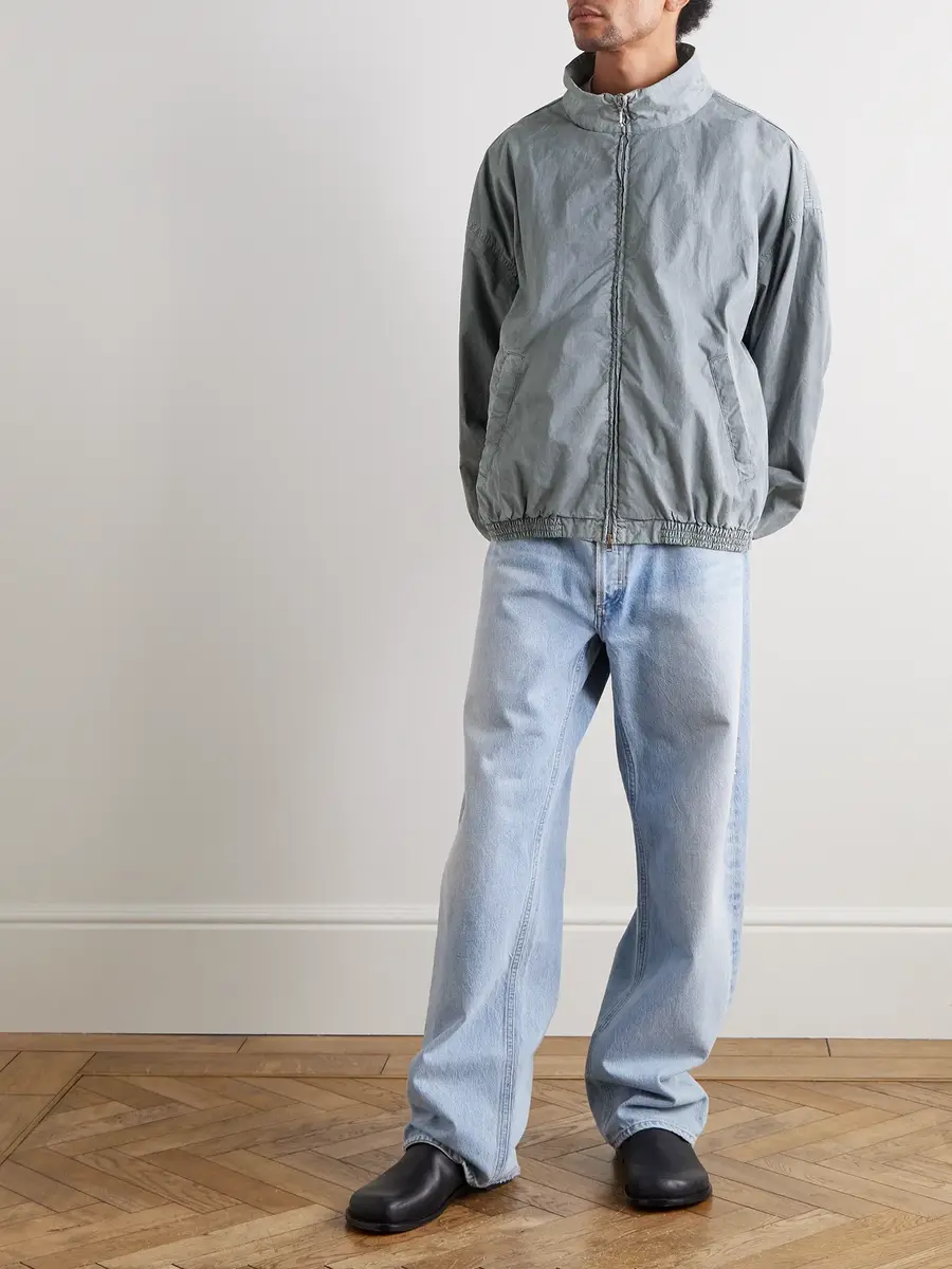AGOLDE Marshall Crinkled Cotton-Blend Shell Bomber Jacket - Men | Thumbnail 2
