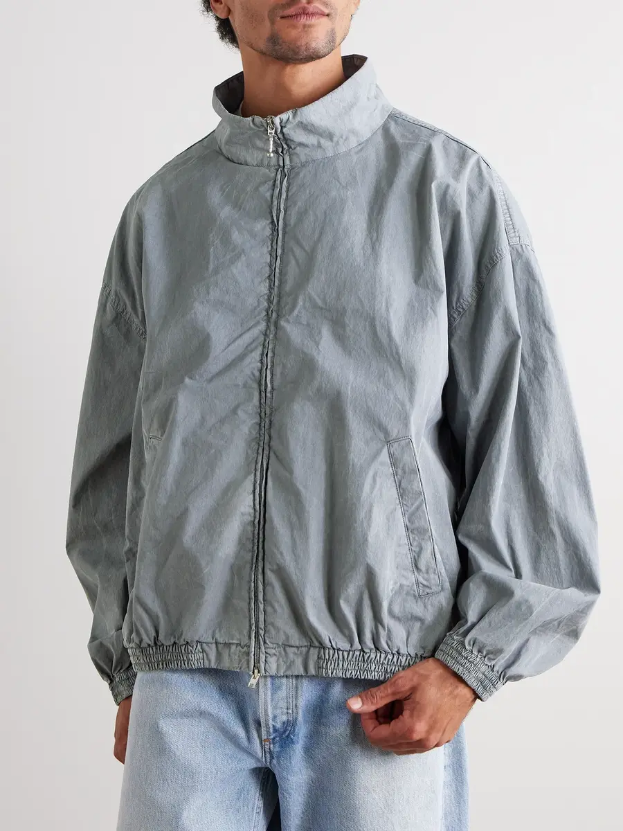 AGOLDE Marshall Crinkled Cotton-Blend Shell Bomber Jacket - Men | Thumbnail 3