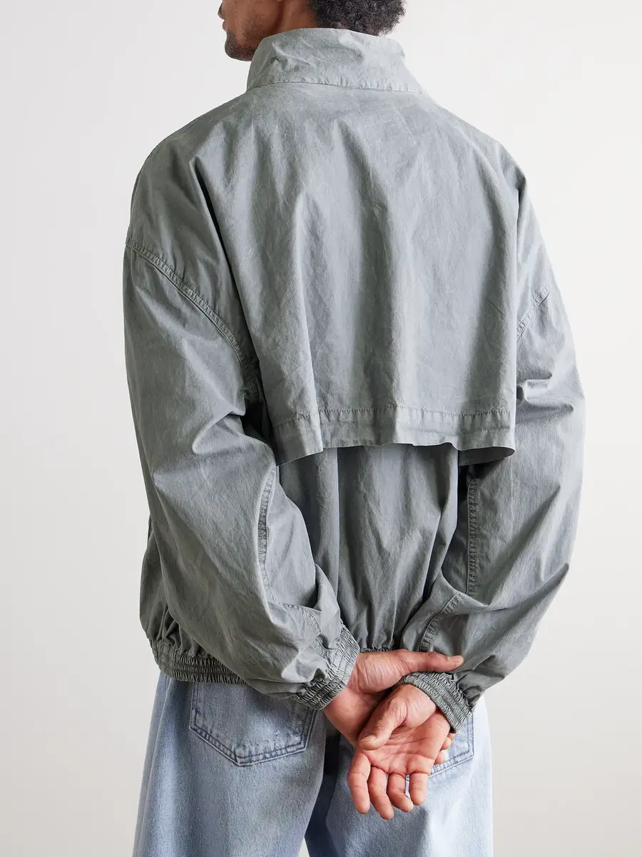 AGOLDE Marshall Crinkled Cotton-Blend Shell Bomber Jacket - Men | Thumbnail 4