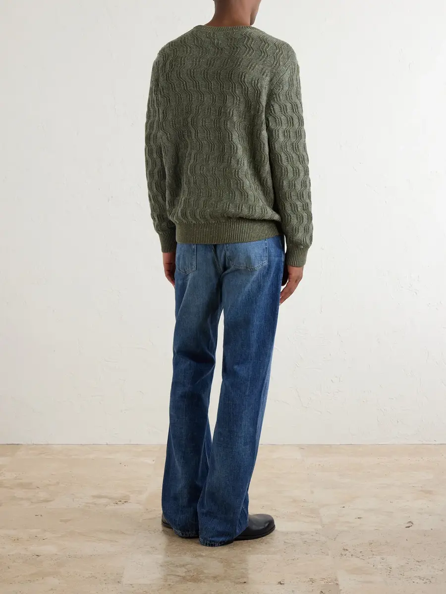 Aimé Leon Dore Cable-Knit Cotton-Blend Sweater - Men | Thumbnail 4