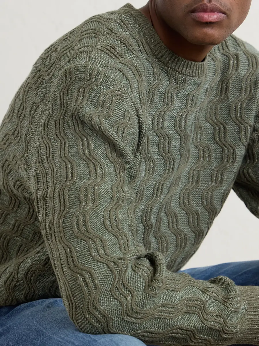 Aimé Leon Dore Cable-Knit Cotton-Blend Sweater - Men | Thumbnail 5