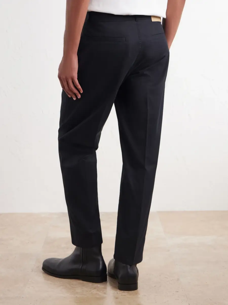 AMI PARIS Parisian-Fit Straight-Leg Cotton-Gabardine Trousers - Men | Thumbnail 4