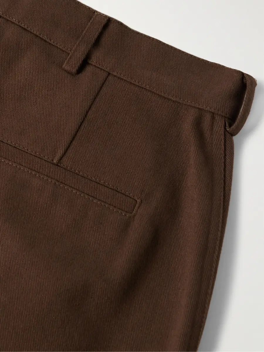De Bonne Facture Balloon Tapered Cotton-Drill Trousers - Men | Thumbnail 4